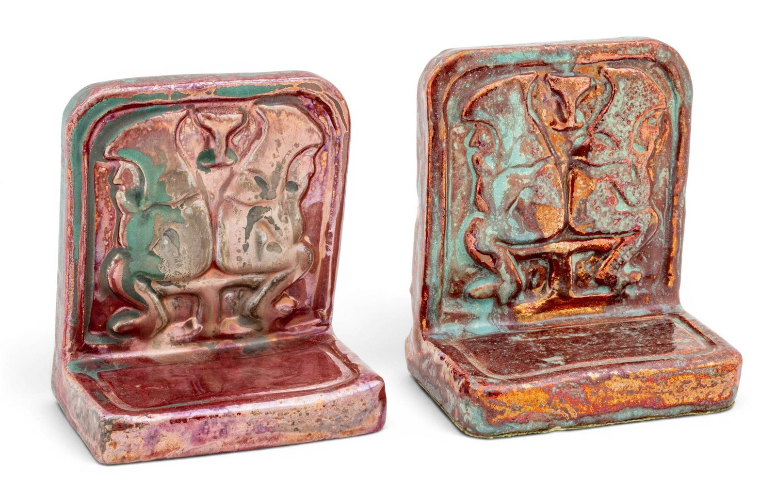Ira and Ella Peters for Pewabic Pottery (Detroit, Est. 1903) Copper Glaze with Reduction Ceramic (1 of 5)