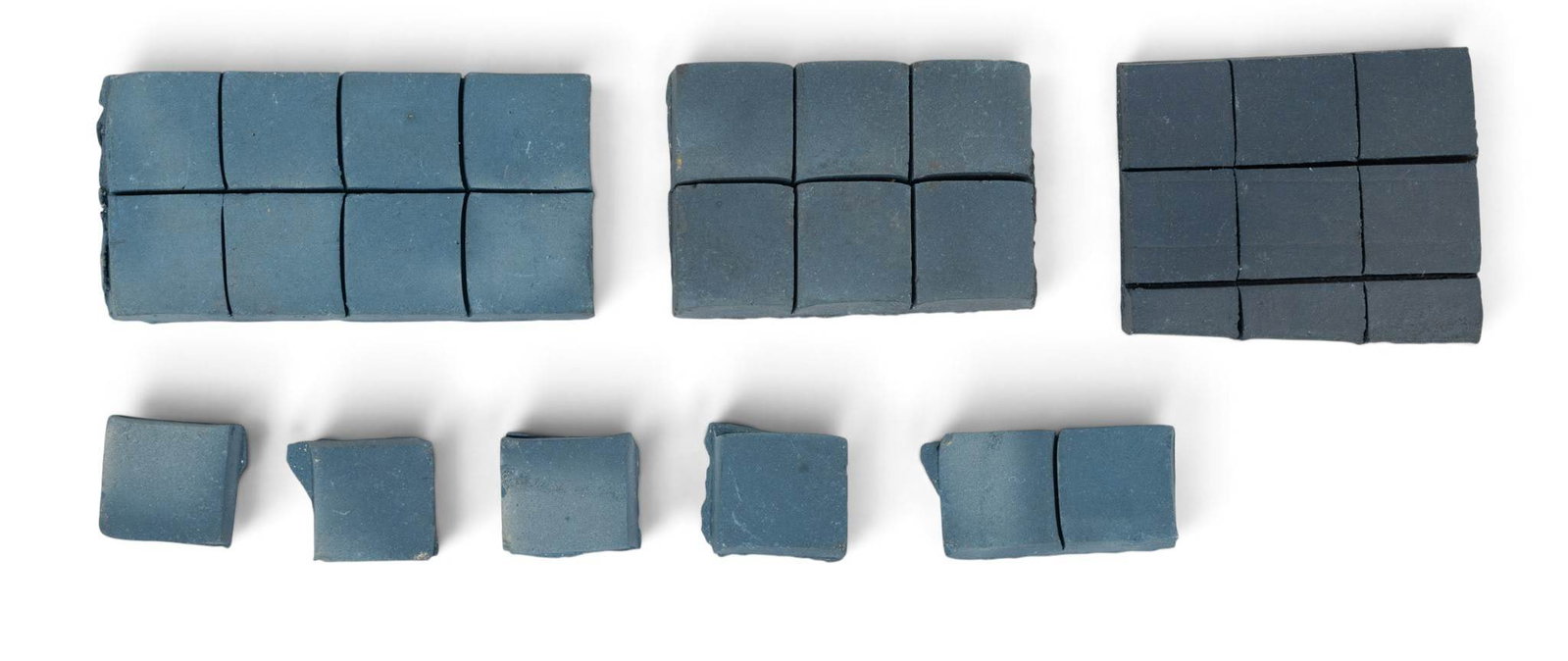 Mary Chase Perry Stratton Pewabic Pottery (American, 1867-1961) Mosaic Tiles, 8 PCS (1 of 2)