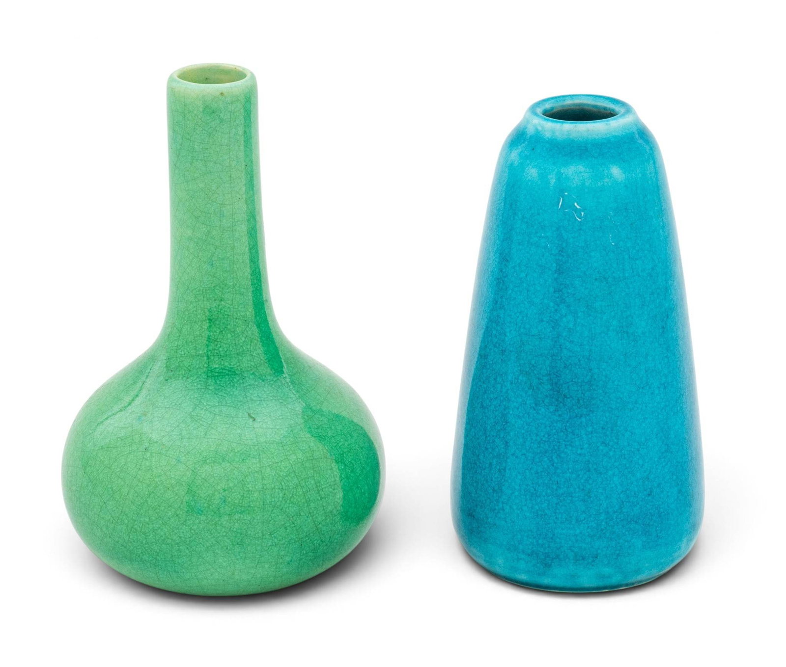 FHR Fred Robertson Los Angeles Pottery (American) Art Pottery Vases Early 20th C., 2 PCS (1 of 6)