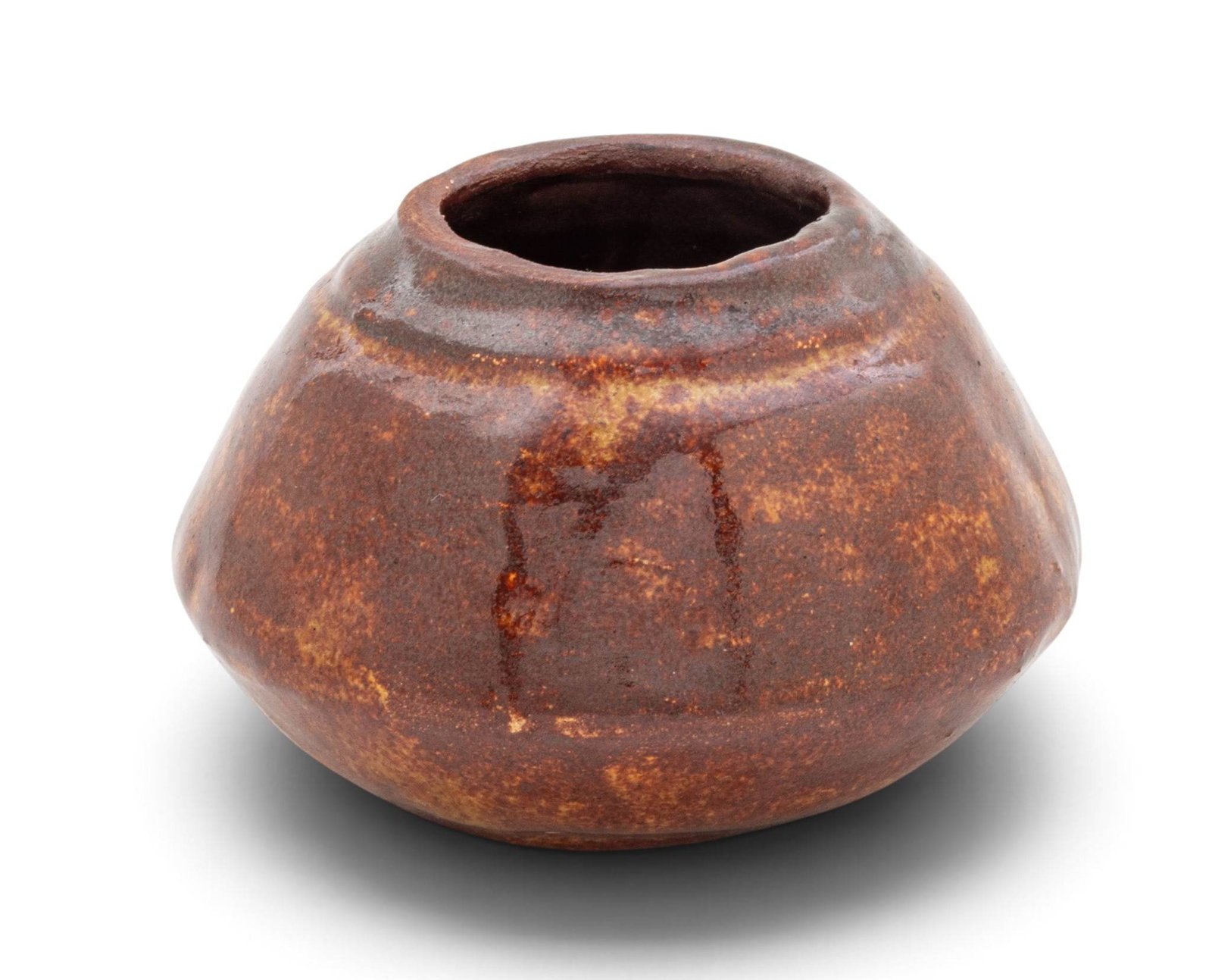 Mary Chase Stratton Glazed Earthenware Test Bowl, Ca. 1930, H 2" Dia. 3" (1 of 6)