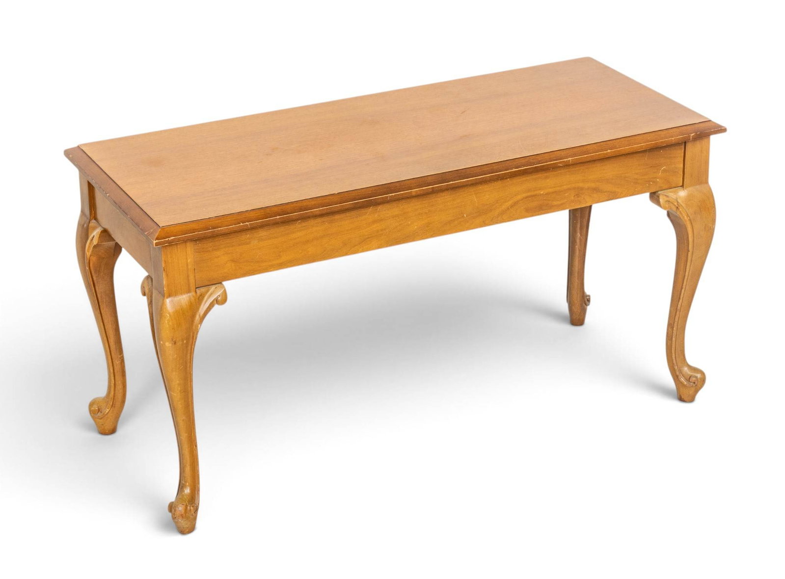 Manual Arts Furniture Company Carved Walnut Piano Bench, Ca. 1960's, H 18.5" W 35" Depth 14.5" (1 of 6)