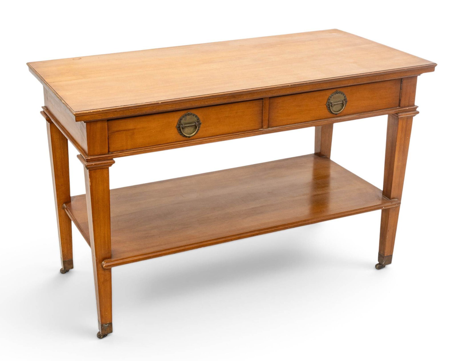 Two-tier Console Table., Ca. Early 20th C., Coll. of Charles Lang Freer H 31" W 48" Depth 23.5" (1 of 9)