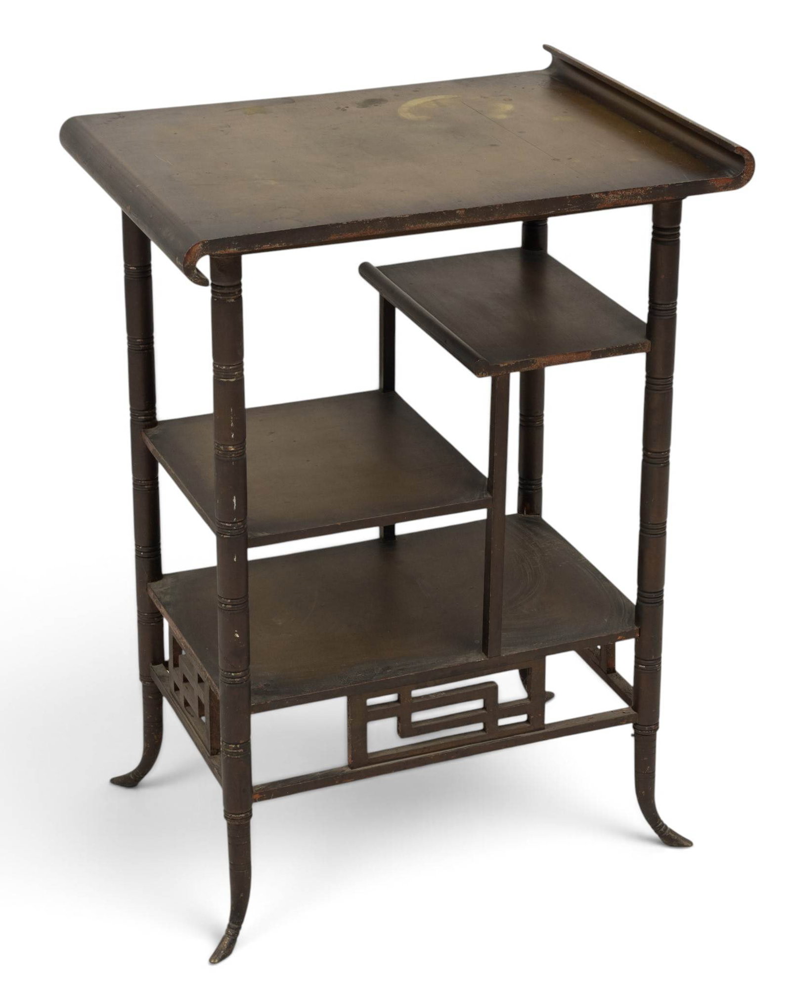 Aesthetic Movement Wooden Etagere Early 20th C., Coll. of Charles Lang Freer H 32.75" W 23" Depth (1 of 5)