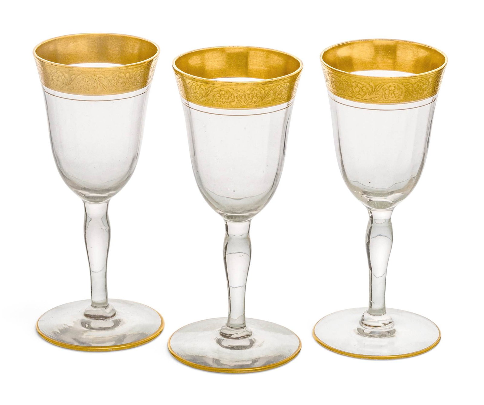 Crystal Sherry Stem Glases 1930, H 5.3" 10 PCS (1 of 3)