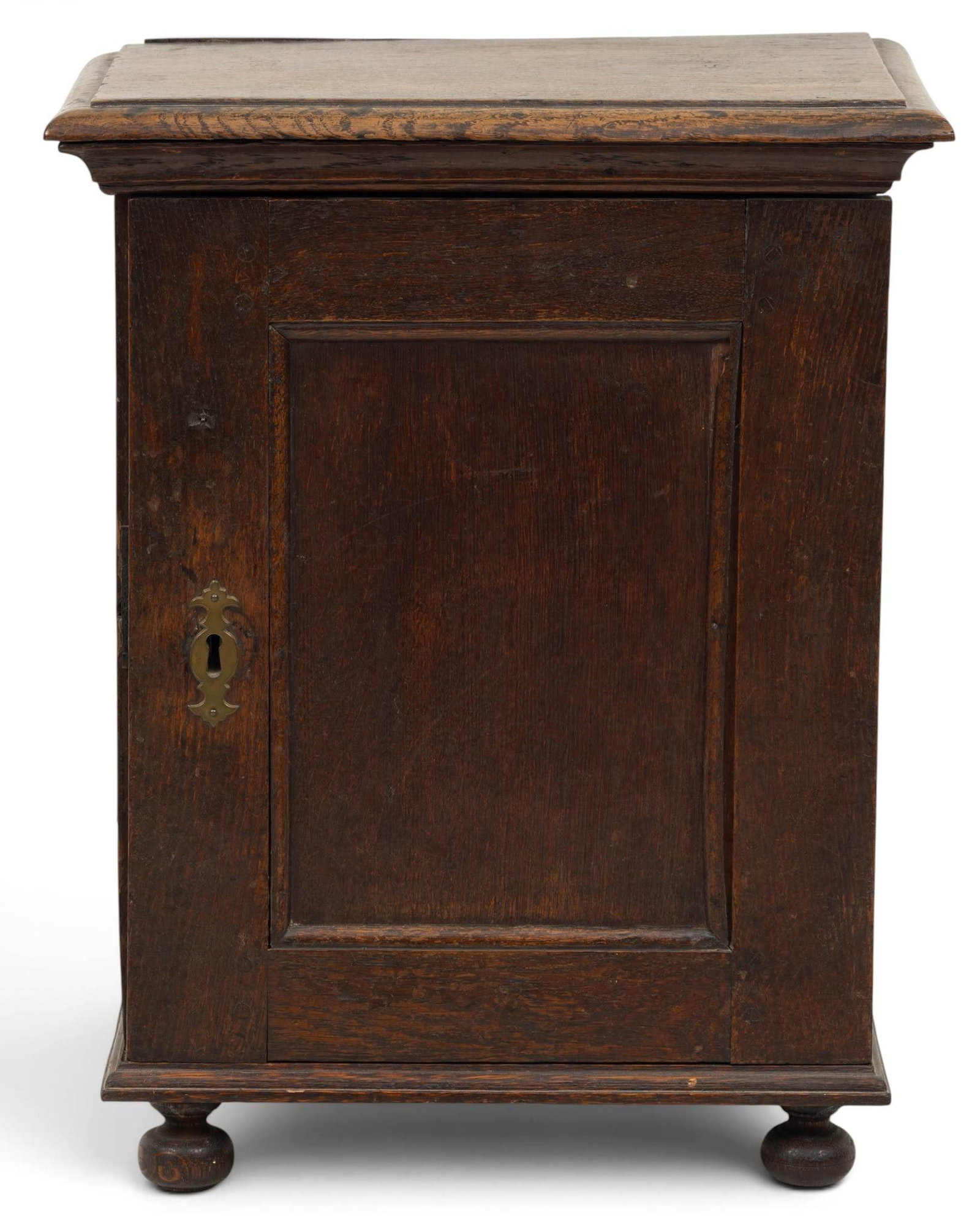 Primitive Oak Cabinet 18th Century, H 19" W 15" Depth 10.5" (1 of 6)