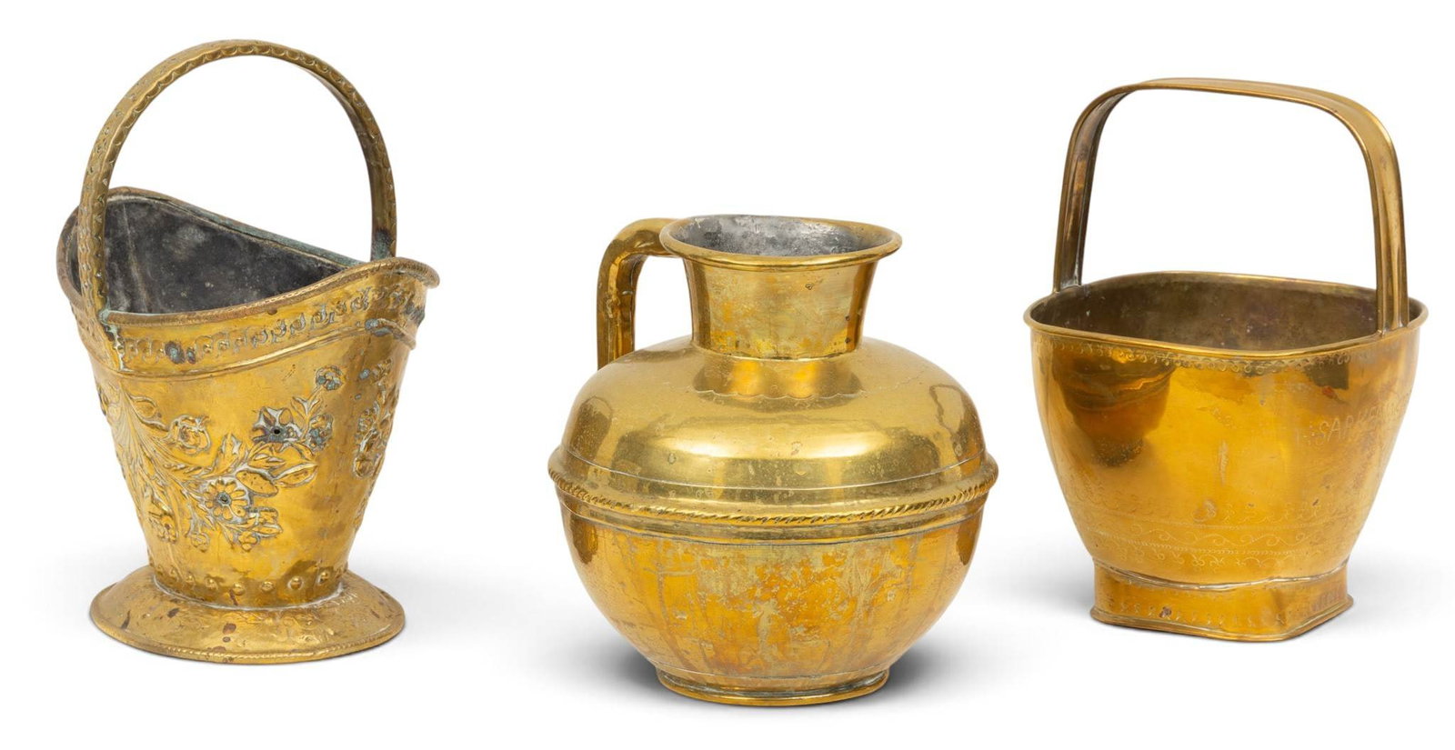 Brass Jardinières 3 PCS (1 of 7)
