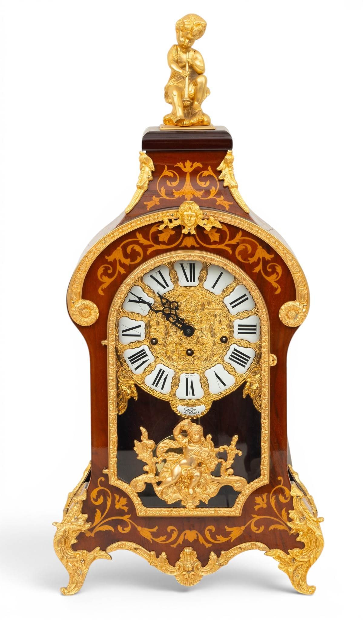 Franz Hermle (German) Louis XVI Style Mantle Clock H 31.5" W 14.25" Depth 6.75" (1 of 7)
