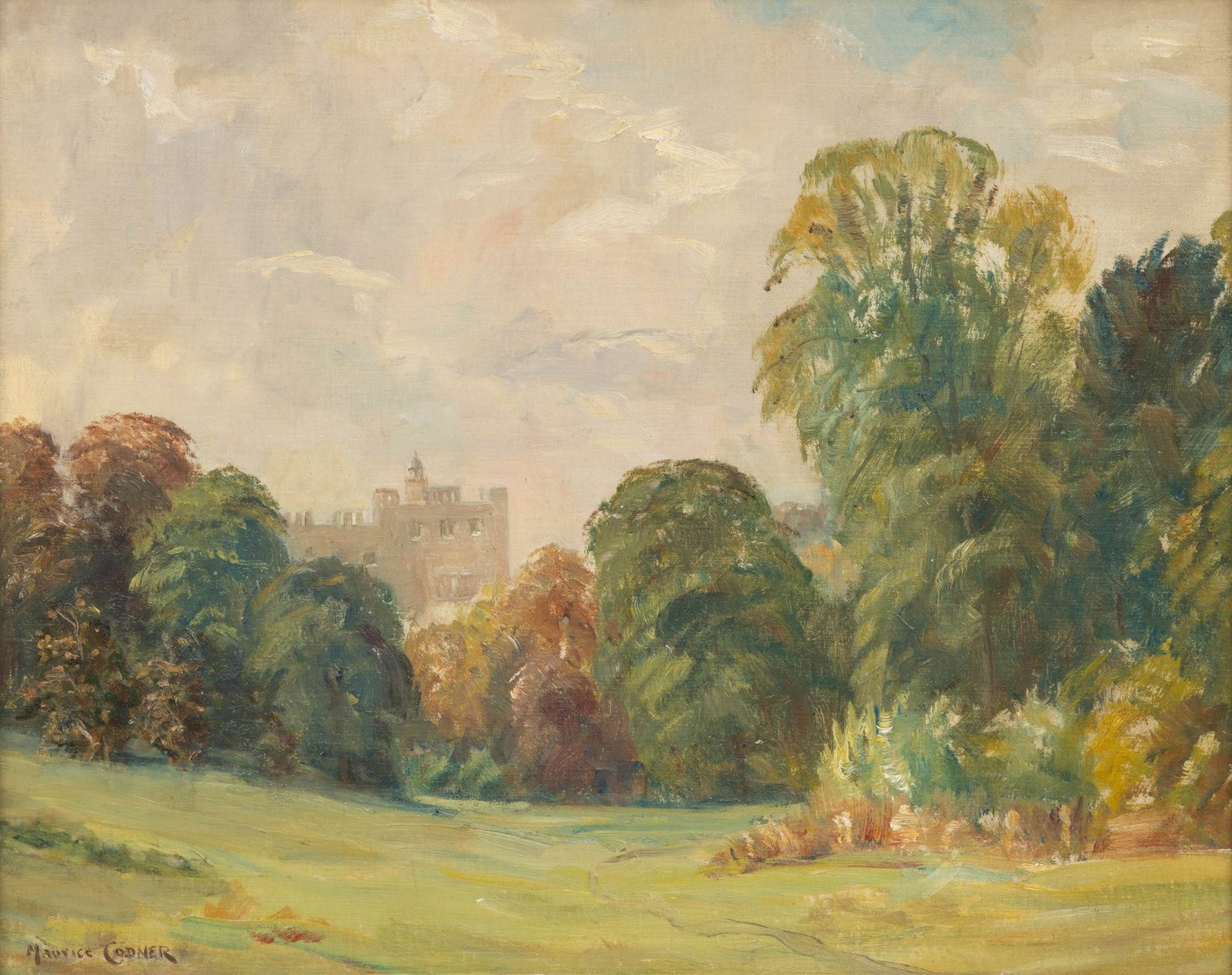 Maurice Frederick Codner (English, 1888-1958) Oil on Board 'Hatfiel', H 16" W 20" (1 of 6)