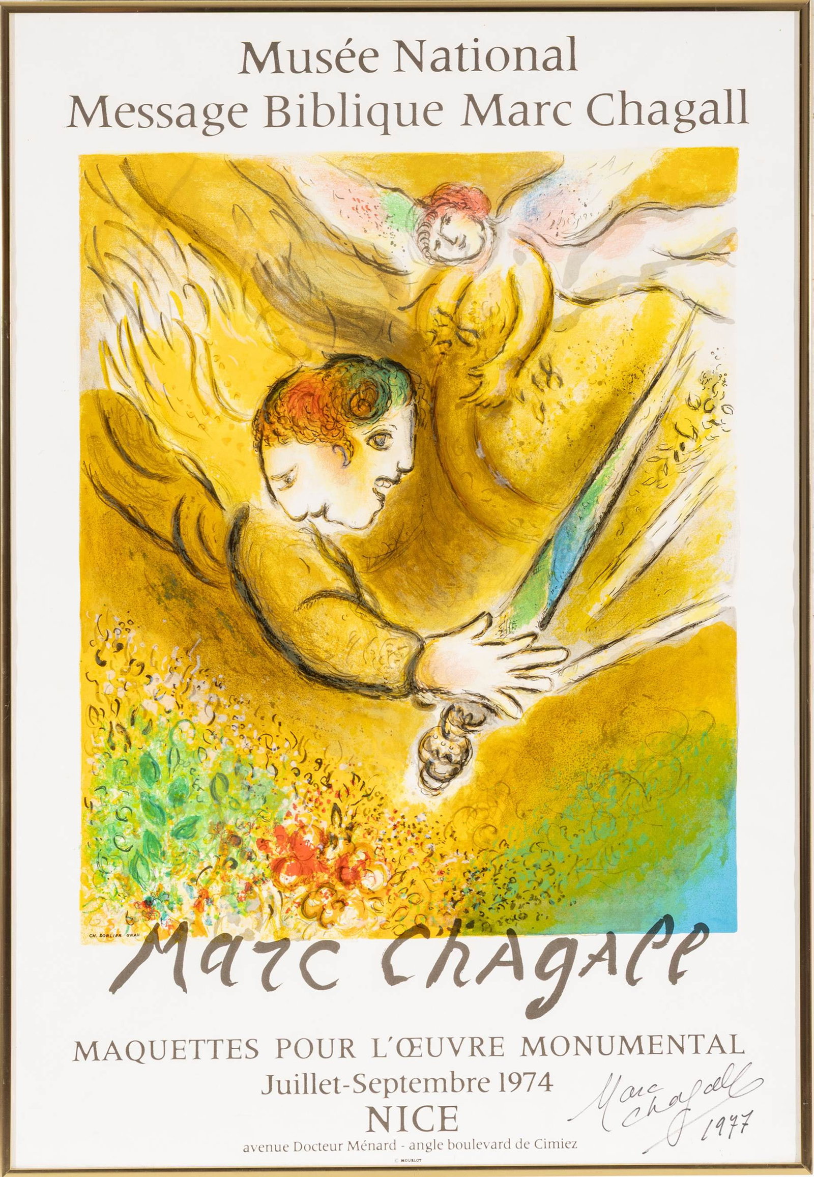 Marc Chagall (French/Russian, 1887-1985) Offset Lithographic Poster on Paper 'The Angel of (1 of 6)