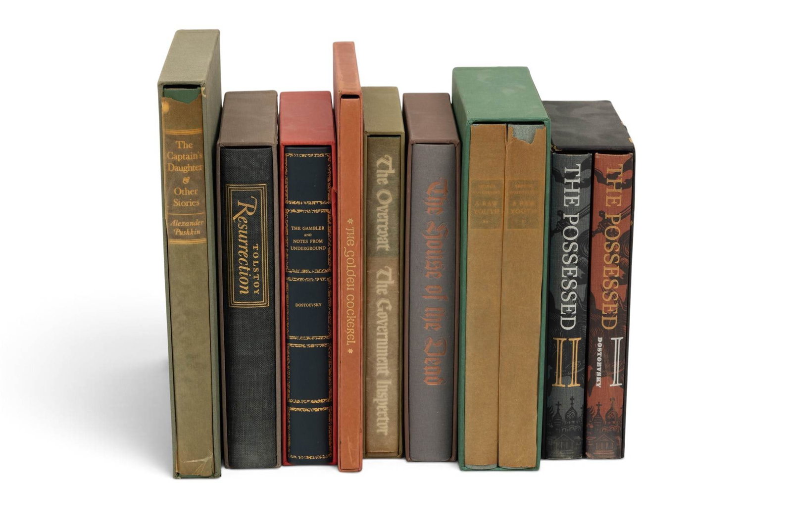 The Limited Editions Club Books by Pushkin, Dostoevsky, and Tolstoy 8 PCS (1 of 7)