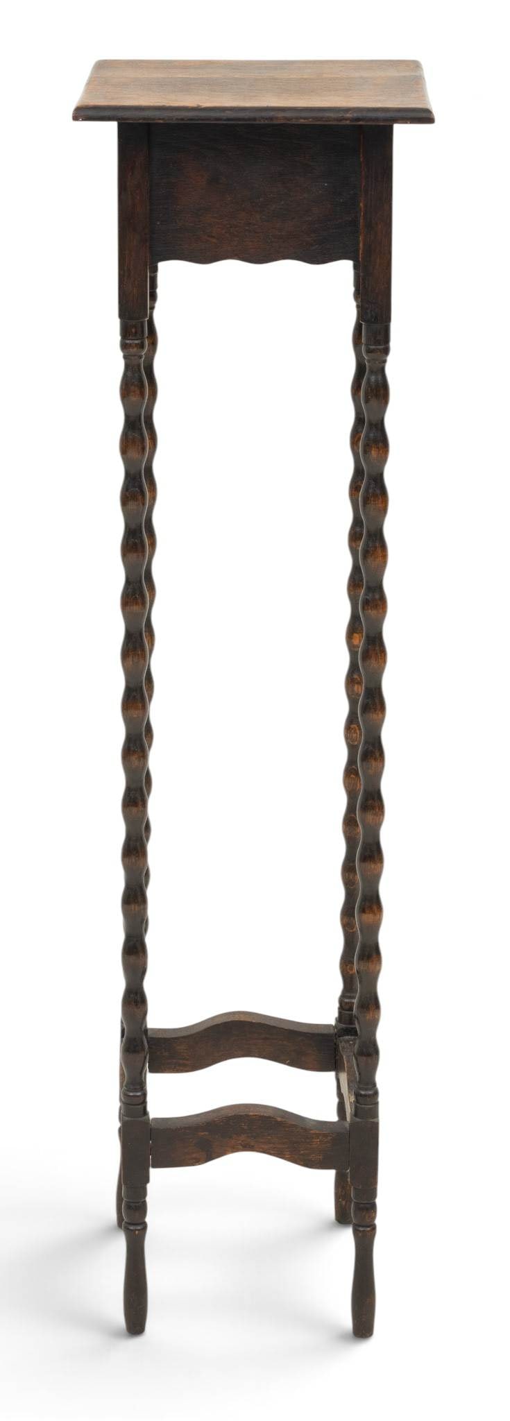 Spool Leg Plant Stand, Ca. 1900, H 41" W 11" Depth 11" 1 PC (1 of 2)