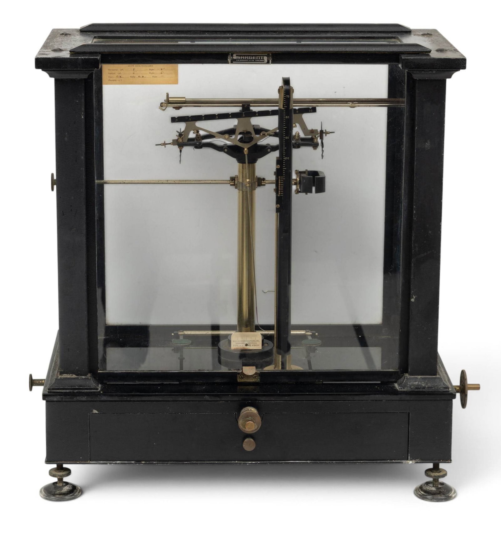 William Ainsworth & Sons (Denver, CO) Type BB, Cased Analytical Balance Scale, Ca. 1945-50, SN: (1 of 10)