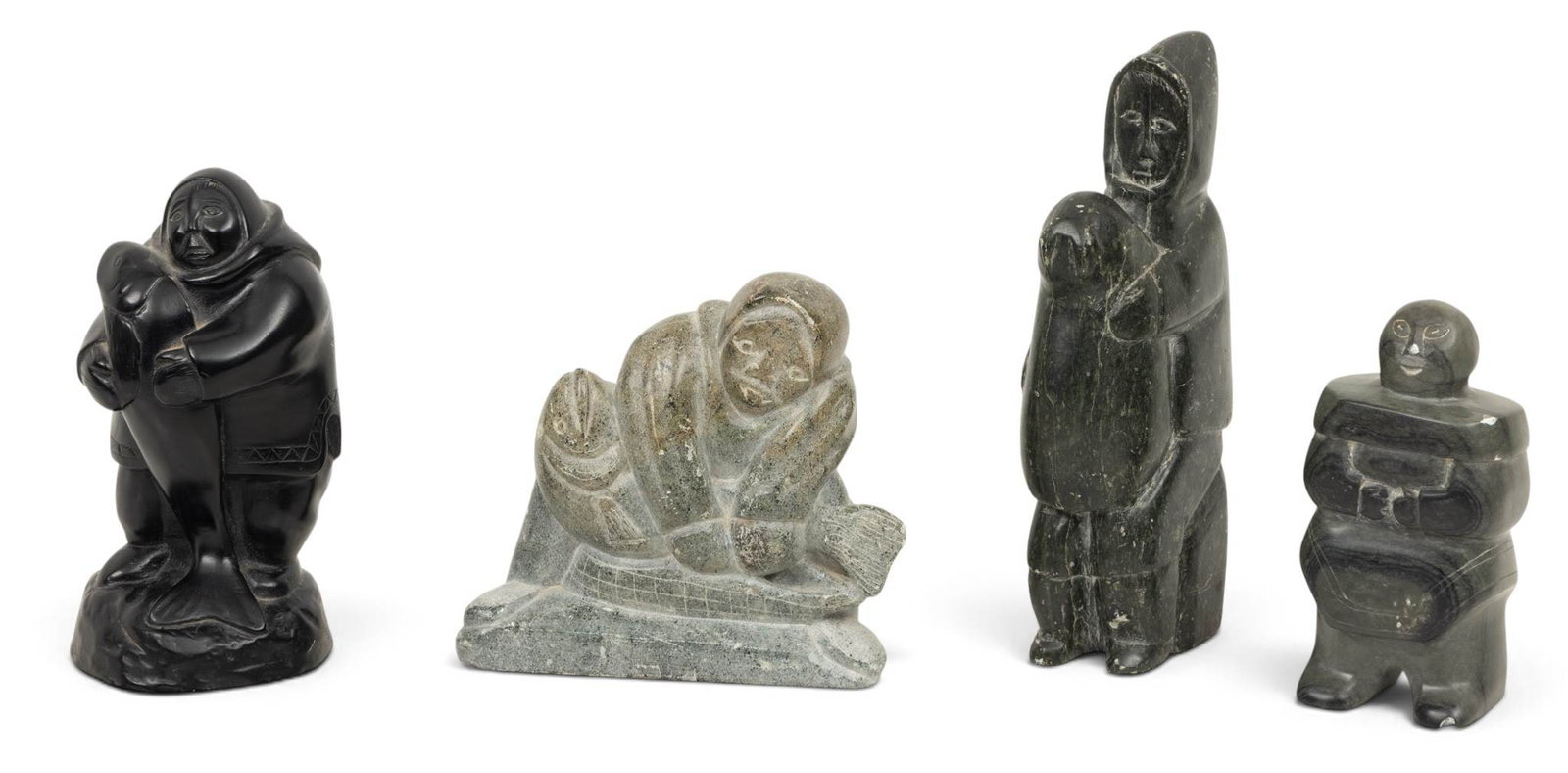 Inuit Stone Carvings By: Johnny Iquliq ᐃᑯᓕᖅ, Elizabeth Kudlu ᐃᓕ: Inuit Stone Carvings By: Johnny Iquliq ᐃᑯᓕᖅ, Elizabeth Kudlu ᐃᓕᓴᐱ ᑯᓪᓗ, and Annie Niviaxie ᐊᓂ ᓂᕕᐊᓯ,