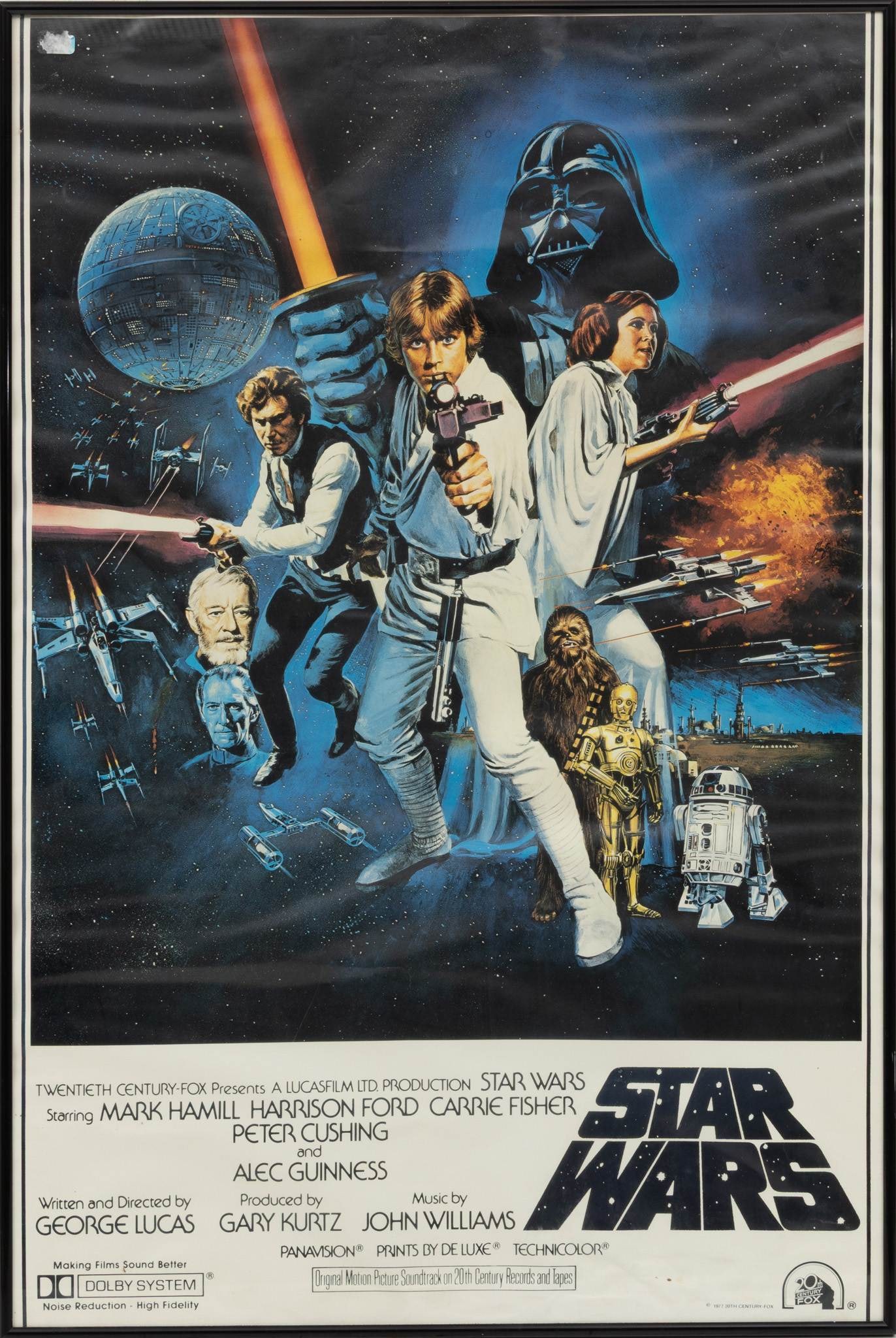 Original 1977 Star Wars Movie Poster and Promotional Booklet 1977, H 36" W 24" 2 PCS (1 of 7)