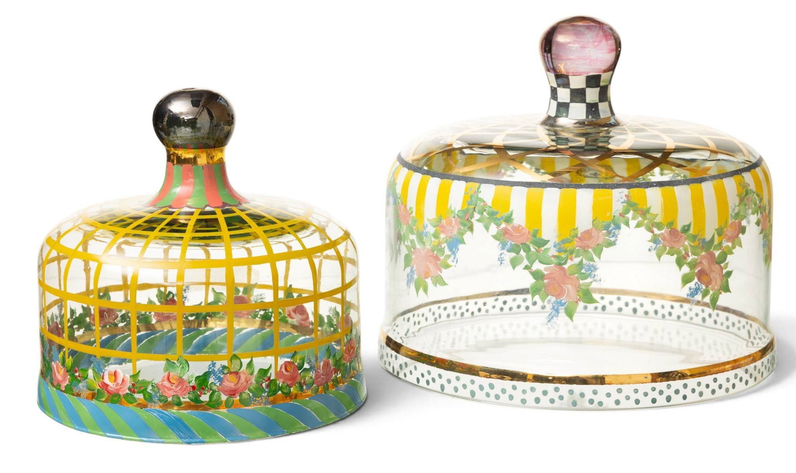 MacKenzie-Childs (American) Circus Cake Domes 1983, 3 PCS (1 of 4)