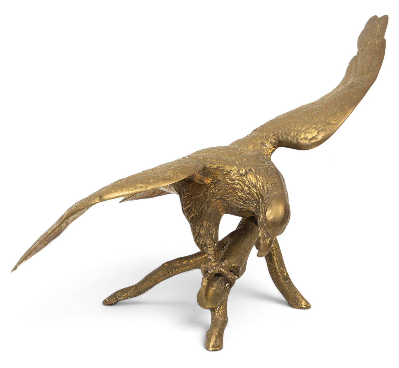 Brass Decorative Eagle, Thailand 1990, H 21" W 34" 1 PC (1 of 4)