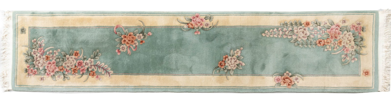 Chinese Hand Woven Wool Runner 1990, W 2' 3" L 10' 7" 1 PC (1 of 4)