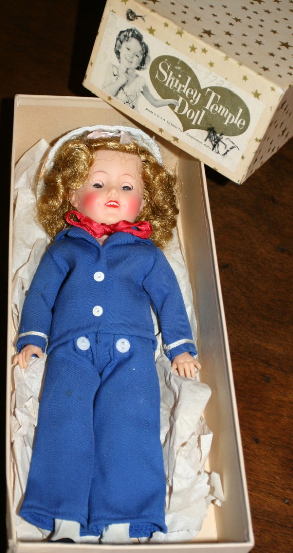 IDEAL VINYL SHIRLEY TEMPLE DOLL, H 12": IDEAL VINYL SHIRLEY TEMPLE DOLL, H 12":Includes original box.