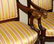 ANTIQUE EMPIRE MAHOGANY CARVED OPEN ARM CHAIRS - 2