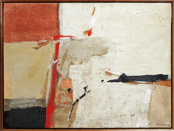 PAOLO BUGGIANI OIL ON CANVAS, 1969, H 38" L 51": PAOLO BUGGIANI (ITALIAN B. 1933), OIL ON CANVAS, 1969, H 38", L 51":Signed and dated lower right; framed.