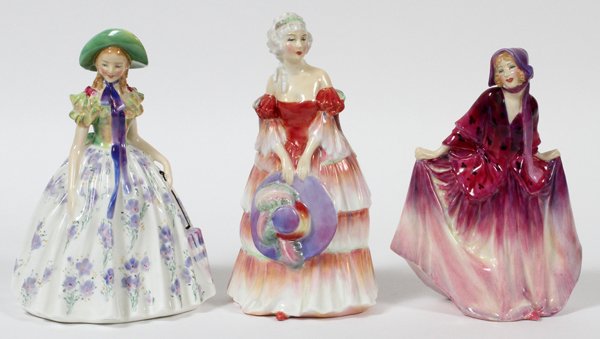 ROYAL DOULTON PORCELAIN FIGURINES, THREE: ROYAL DOULTON PORCELAIN FIGURINES, THREE:Including Veronica, HN 1517, Sweet Ann, HN 1946 and Easter Day, RN 842489.