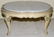 LOUIS XV STYLE PAINTED MARBLE TOP COFFEE TABLE