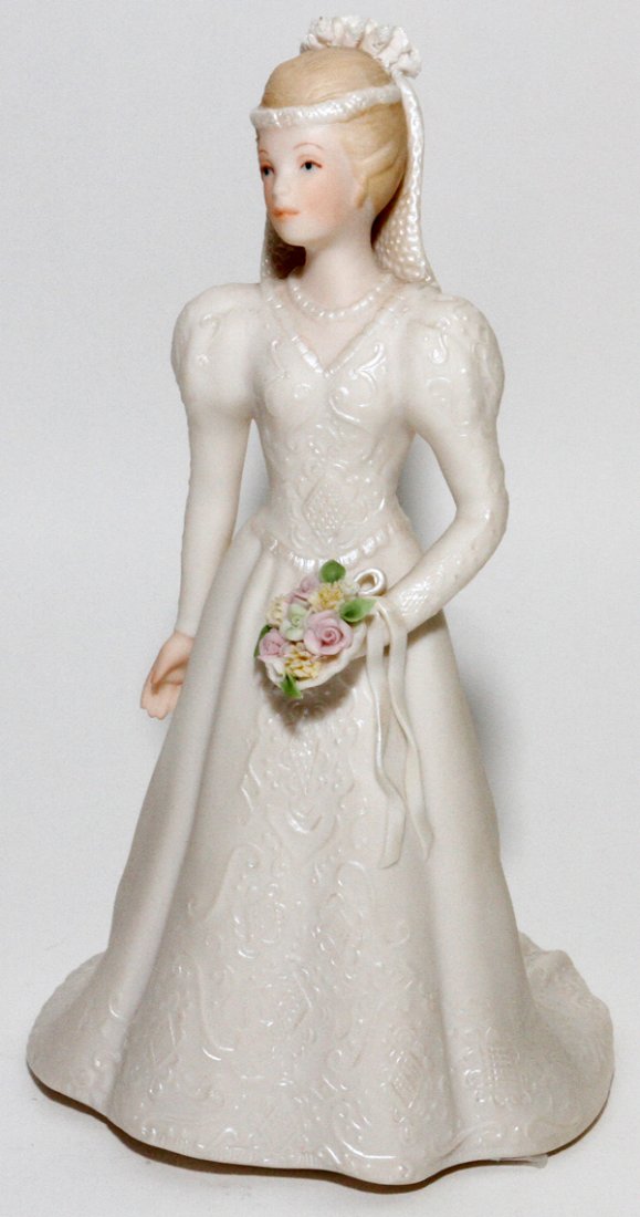 CYBIS BISQUE FIGURE OF BRIDE: CYBIS BISQUE FIGURE OF BRIDE H 8":Signed at underside.
