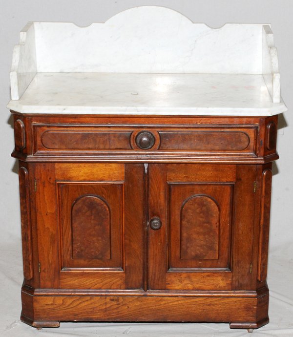 VICTORIAN MARBLE TOP DRY SINK