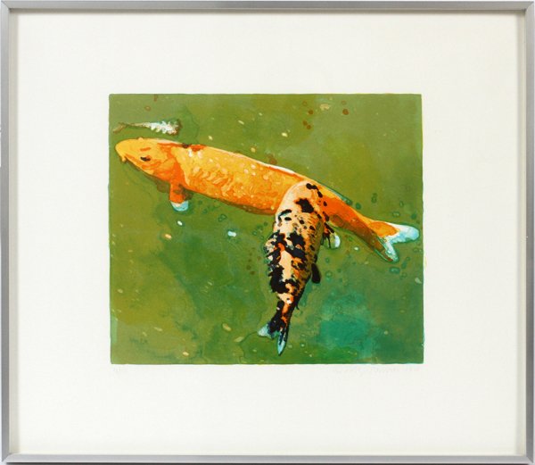 JOSEPH RAFFAEL LITHOGRAPH 31/50 1978, FISH: JOSEPH RAFFAEL, LITHOGRAPH 31/50 1978 H 13" W 15" FISH:Pencil signed. Paper size: 21" x 24.5".
