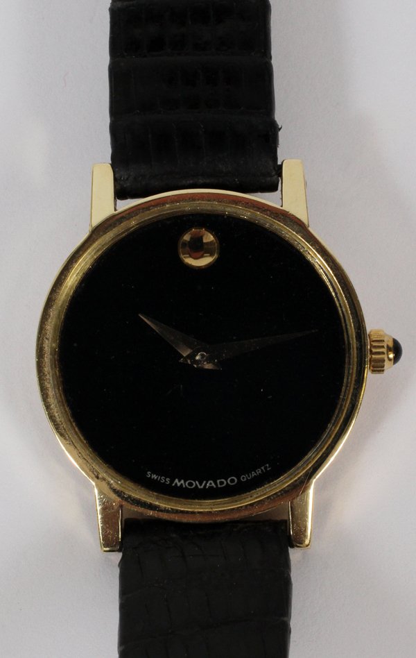 MOVADO 14KT YELLOW GOLD LADY'S WRISTWATCH: MOVADO 14KT YELLOW GOLD LADY'S WRISTWATCH: