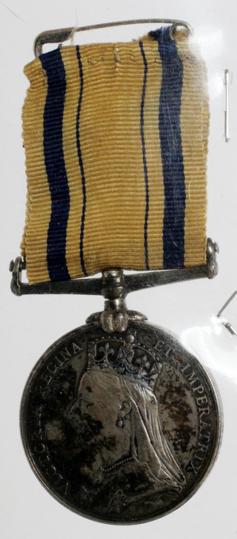 QUEEN VICTORIA SILVER MEDAL: QUEEN VICTORIA SILVER MEDAL:Victoria Regina Et Imperatrix, Afghanistan Queen's Portrait and Marching Army Lead By an Elephant, (1878 - 79 - 80.), along the edge # 991, P-te P. Byrne, 1/12 th Reg't. Si