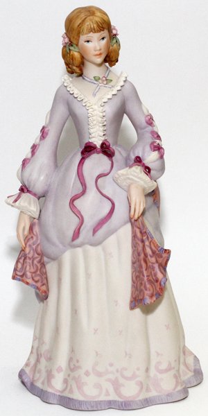 CYBIS BISQUE FIGURE OF A LADY #295: CYBIS BISQUE FIGURE OF A LADY, #295, H 12 3/4":Depicting a Victorian style woman. Signed and numbered at verso of base.