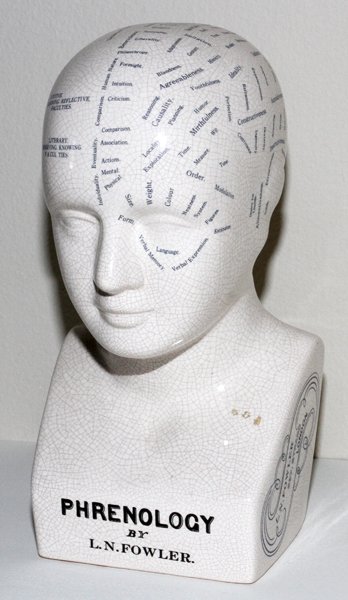CERAMIC BUST PHRENOLOGY BY L.N. FOWLER: CERAMIC BUST PHRENOLOGY BY L.N. FOWLER