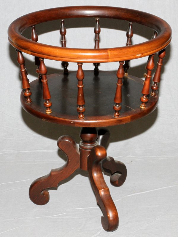 CARL FORSLUND VINTAGE CHERRY WOOD SEWING STAND
