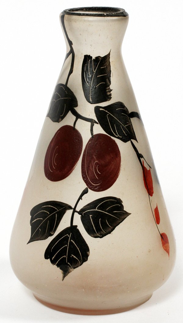 JOMA FRENCH GLASS VASE C. 1930