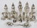 STERLING SALT & PEPPER SHAKERS 17 PIECES