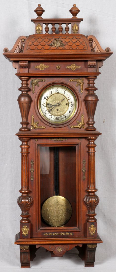 Gustav Becker German Wall Clock 19th C