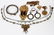 ANTIQUE & VINTAGE COSTUME JEWELRY 8 PCS