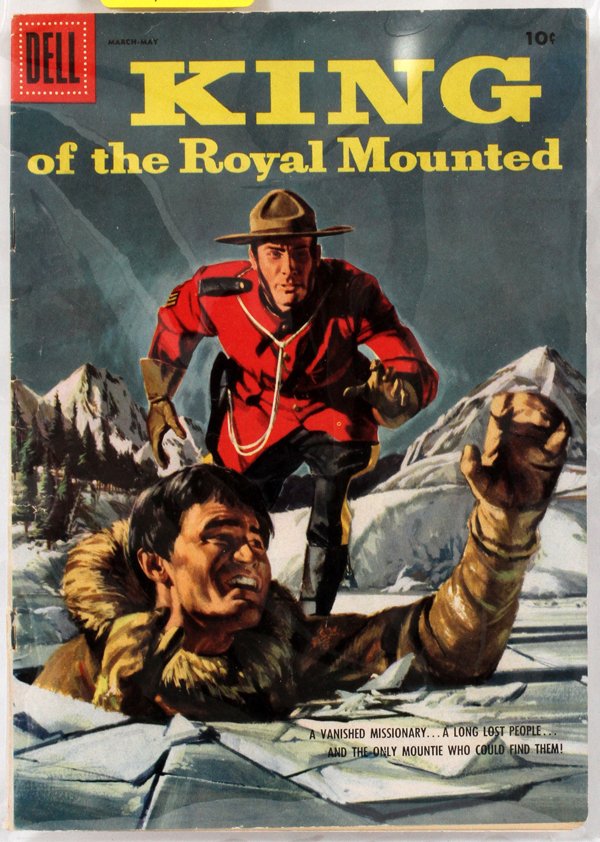 1956 DELL COMIC .10C KING OF THE ROYAL MOUNTED: 1956 DELL COMIC .10C "KING OF THE ROYAL MOUNTED",:Zane Grey 'King of the Royal Mounted ' #20, March - May issue 1956. Pub By Dell/ Western Printing & Litho Co.U.S.A.