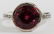4.66CT NATURAL RASPBERRY GARNET & DIAMOND RING