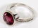 4.66CT NATURAL RASPBERRY GARNET & DIAMOND RING - 2