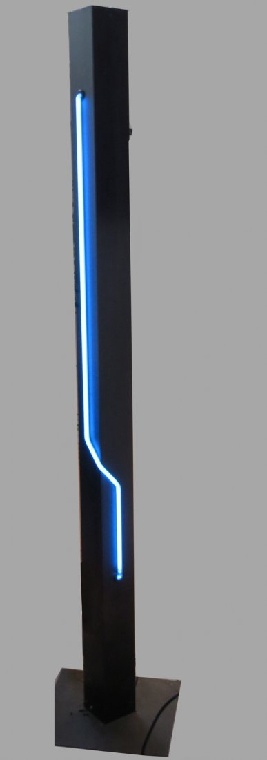 MODERN NEON FLOOR LAMP: MODERN NEON FLOOR LAMP, H 72", W 4", D 4": For a high resolution photo CLICK HERE