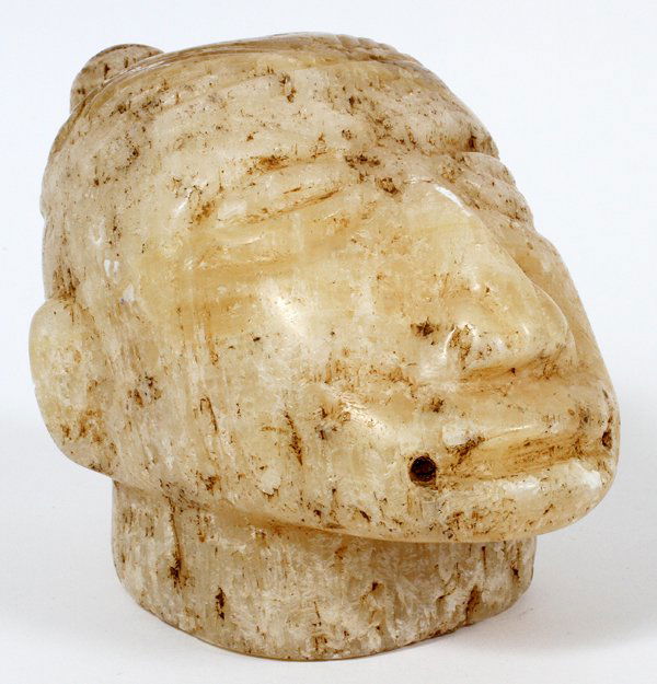 COSTA RICAN CARVED QUARTZ HEAD (1 of 2)