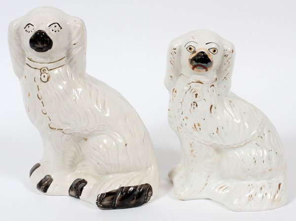 STAFFORDSHIRE POTTERY DOGS TWO (1 of 2)