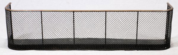 BRASS AND WIRE FIREPLACE FENDER (1 of 2)
