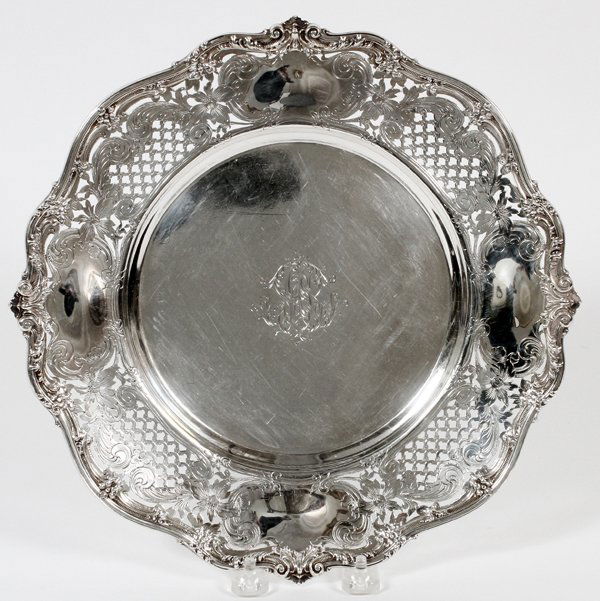 REDLICH & CO. STERLING TRAY EARLY 20TH C. (1 of 3)