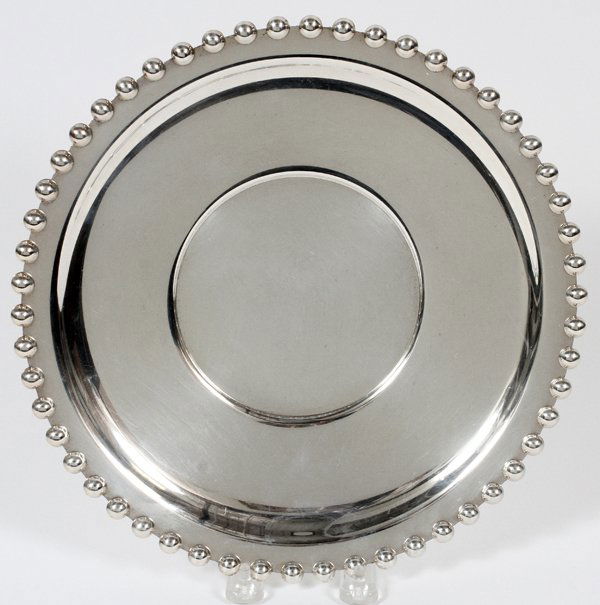 WALLACE 'CANDLEWICK' STERLING SERVING TRAY (1 of 2)