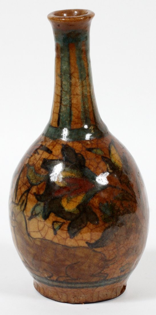 PERSIAN POTTERY VASE C. 1900 (1 of 3)