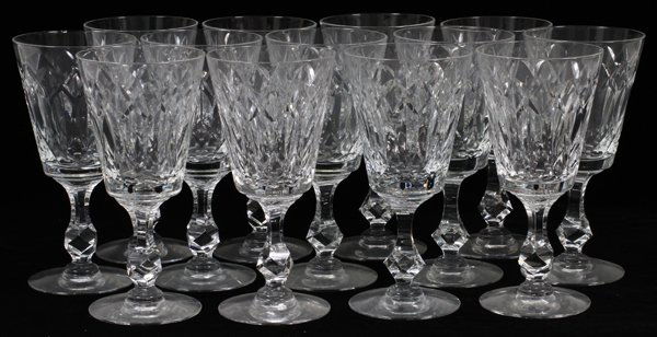 CRYSTAL WATER GOBLETS SET OF 13 (1 of 2)