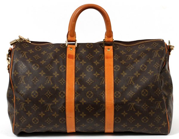 LOUIS VUITTON CANVAS KEEPALL W/ SHOULDER STRAP (1 of 3)